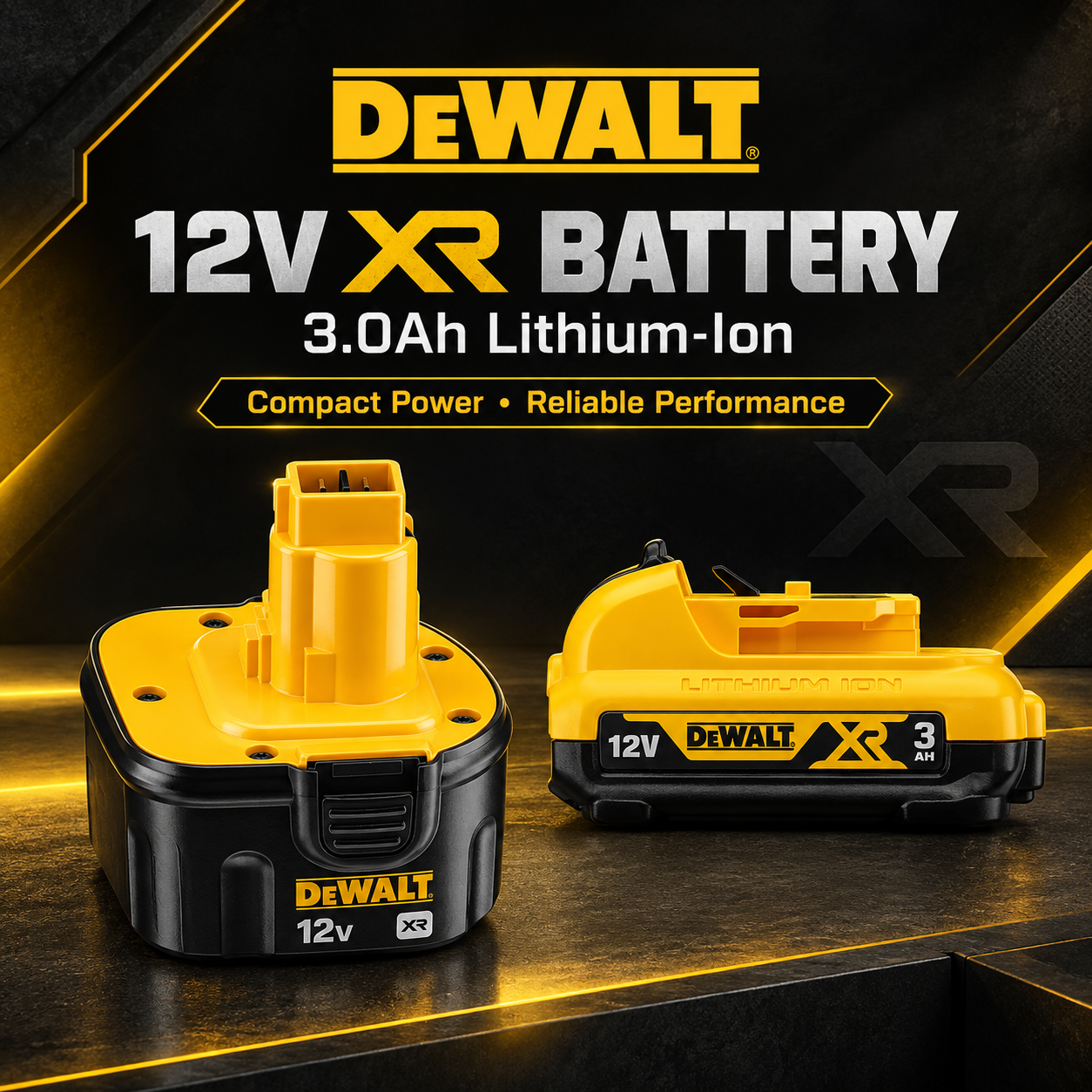 DEWALT 12V and 14.4V 3AH battery - Image 2